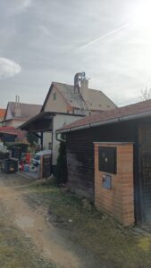 Práce s komínovou frézou